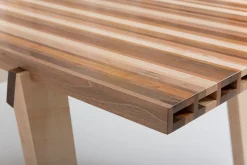Pamono Alveo Table in Multicolored Solid Honeycomb Wood><noscript><img width=
