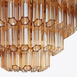 Clearance Pamono Amber Grande Palermo Chandelier from Pure White Lines