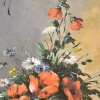 Pamono Amédée De Caranza, Poppies Still Life, 1880, Oil on Canvas, Framed> Art Nouveau