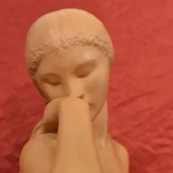 Pamono Amedeo Gennarelli / Ortis, Art Deco Nude Sculpture of Young Woman, 20th Century, Terracotta><noscript><img width=