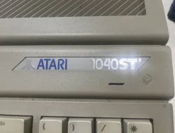 New Pamono American Atari ST1040 Monochrome Monitor and Mouse, 1980s, Set of 3