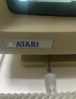 New Pamono American Atari ST1040 Monochrome Monitor and Mouse, 1980s, Set of 3