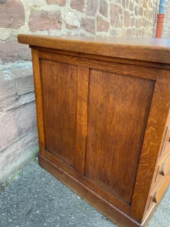 Pamono American Office Desk in Oak, 1950s><noscript><img width=