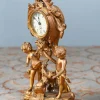 Discount Pamono American Rococo Style Gilt Mantel Clock with Cherub, 1920s
