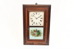 Pamono American Wall Clock with Painted Panel 8 Day Double Barrel Movement><noscript><img width=