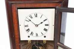 Pamono American Wall Clock with Painted Panel 8 Day Double Barrel Movement><noscript><img width=