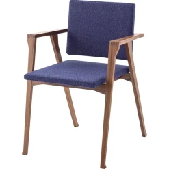 Pamono American Walnut and Fabric Luisa Chair by Franco Albini for Cassina> Seating