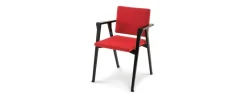 Pamono American Walnut and Fabric Luisa Chair by Franco Albini for Cassina><noscript><img width=