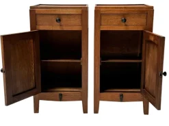 Hot Pamono Amsterdam School Art Deco Nightstands, 1920s, Set of 2