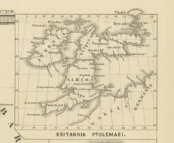 Best Pamono Ancient Cartography of Britannia and Hibernia, 1880