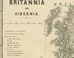Best Pamono Ancient Cartography of Britannia and Hibernia, 1880