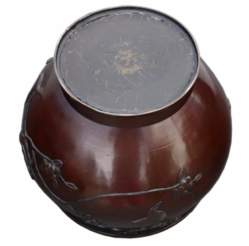 Pamono Ancient Japanese Bronze Planter, 1890s> Planters And Jardiniere