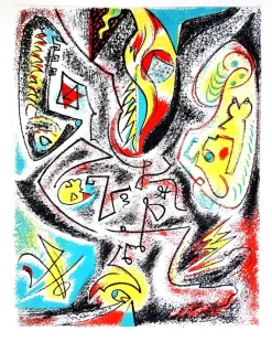 Pamono André Masson - Original Lithograph 1963> Surrealist