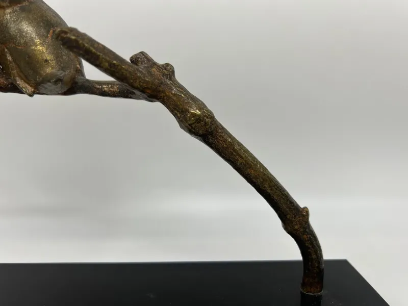 Pamono André Vincent Becquerel, Animal Sculpture, 1920s-1940s, Bronze on Marble Base> Art Deco