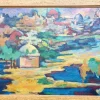 Pamono Andre Boureau after Othon Freize, Fauvist Algeria, 1920s-1940s, Oil on Board, Framed> Painting