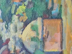 Pamono Andre Boureau after Othon Freize, Fauvist Algeria, 1920s-1940s, Oil on Board, Framed><noscript><img width=