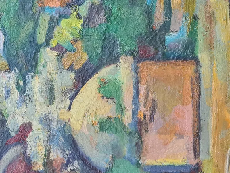 Pamono Andre Boureau after Othon Freize, Fauvist Algeria, 1920s-1940s, Oil on Board, Framed> Painting