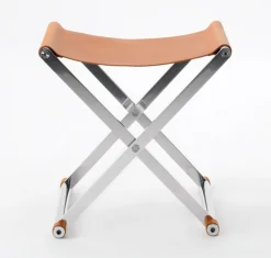 Discount Pamono Andrea Foldable Stool In Leather By Enrico Tonucci , Tonucci Collection