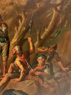 Best Pamono Andrea Locatelli, Soldiers Resting at a Bivoua, Paintings, Set of 2