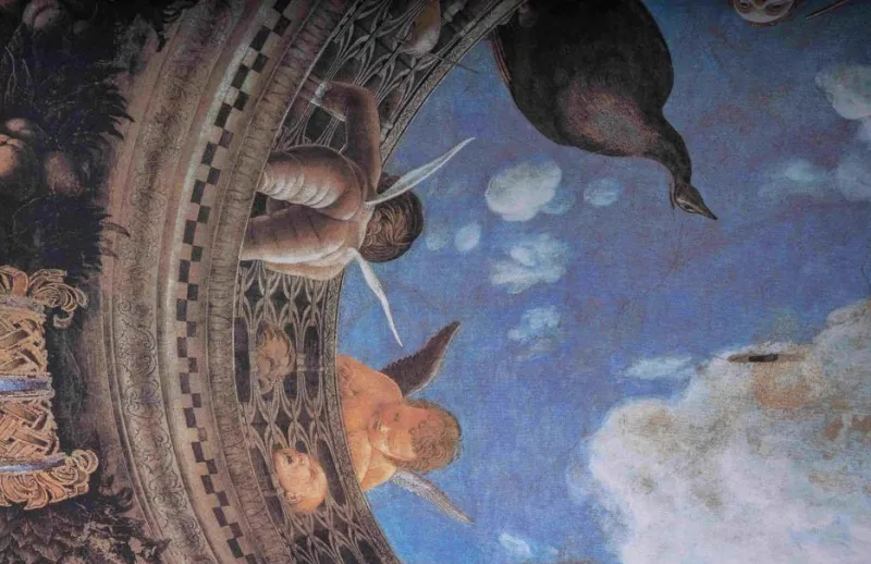 Pamono Andrea Mantegna, Composition, 1990s, Printed Canvas> Old Masters