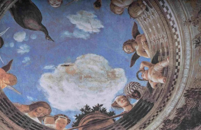 Pamono Andrea Mantegna, Composition, 1990s, Printed Canvas> Old Masters