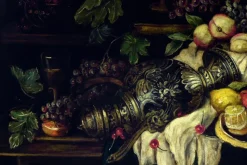 Pamono Andrea Marinell, Large Still Life with Fruits, Oil on Canvas, 1980s, Framed><noscript><img width=
