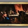 Pamono Andrea Pozzo, Christ in the House of Simon the Pharisee, Oil on Canvas, 17th Century, Framed> Old Masters