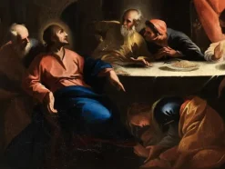 Pamono Andrea Pozzo, Christ in the House of Simon the Pharisee, Oil on Canvas, 17th Century, Framed><noscript><img width=