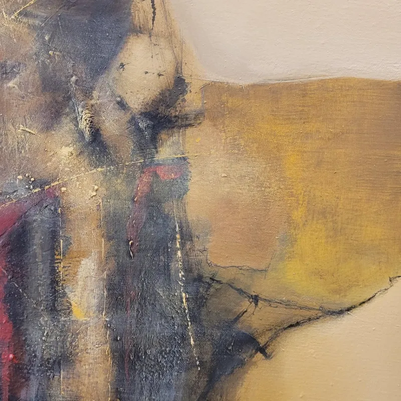 Clearance Pamono Andrés Mende, H5 Abstract Informalist Artwork, 2017, Oil on Canvas