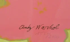 Pamono Andy Warhol for C.M.O.A., Flowers, Numbered 1534/2400, Pittsburgh, 1964, Lithograph, Framed> Mid-Century