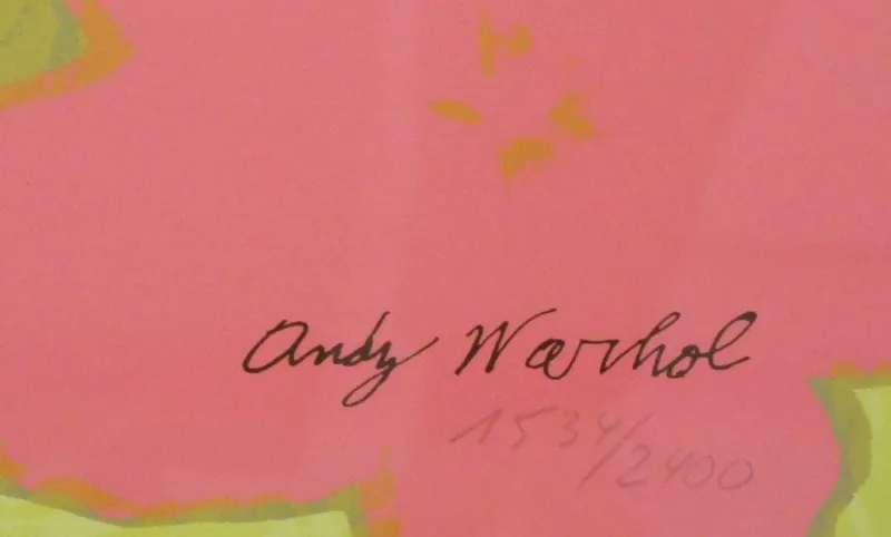 Pamono Andy Warhol for C.M.O.A., Flowers, Numbered 1534/2400, Pittsburgh, 1964, Lithograph, Framed> Mid-Century
