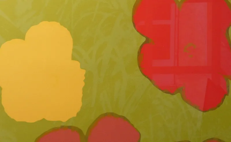 Pamono Andy Warhol for C.M.O.A., Flowers, Numbered 1534/2400, Pittsburgh, 1964, Lithograph, Framed> Mid-Century