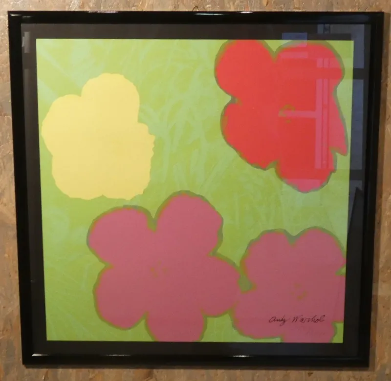 Pamono Andy Warhol for C.M.O.A., Flowers, Numbered 1534/2400, Pittsburgh, 1964, Lithograph, Framed> Mid-Century