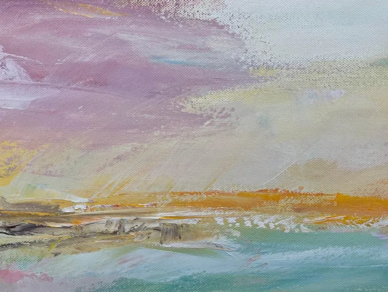 Discount Pamono Angela Wakefield, Abstract Impressionist Seascape, 2022, Acrylic on Canvas