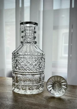 Pamono Anglo-Irish William IV Cut Glass Decanter, 1835><noscript><img width=