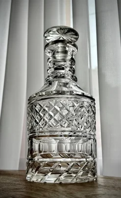Pamono Anglo-Irish William IV Cut Glass Decanter, 1835><noscript><img width=