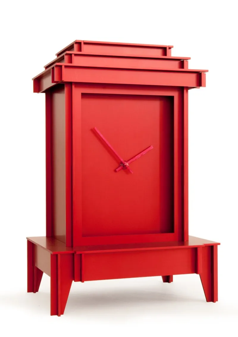 Pamono Anodized One More Time Clock by Kiki Van Eijk & Joost Van Bleiswijk The Exceptional> Clocks