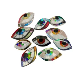Pamono Anti Evil Eye Mosaic #12 Wall Sculpture by Ruth Minola Scheibler> Wall Decor