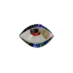 Best Pamono Anti Evil Eye Mosaic #30 Wall Sculpture by Ruth Minola Scheibler