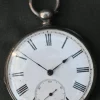Pamono Antiqe Prince of Wales Silver Pocket Watch from J. W. Benson, 19th Century