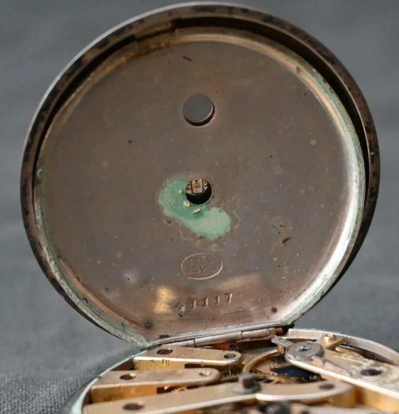 Pamono Antiqe Prince of Wales Silver Pocket Watch from J. W. Benson, 19th Century
