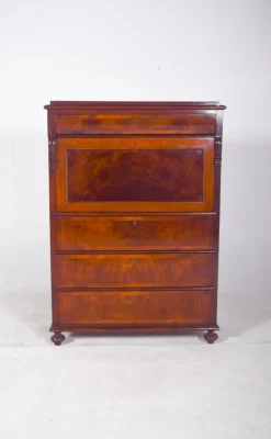 Pamono Antique Abattant Cabinet with Large Drawers, 1890s> Secretaires