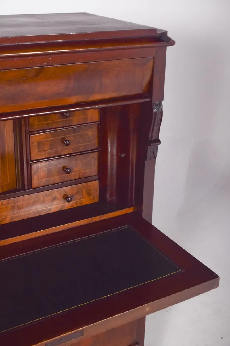 Pamono Antique Abattant Cabinet with Large Drawers, 1890s> Secretaires