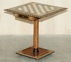 Online Pamono Antique Anglo Indian Chess Board Games Table, 1920s