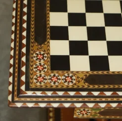 Online Pamono Antique Anglo Indian Chess Board Games Table, 1920s