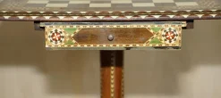 Online Pamono Antique Anglo Indian Chess Board Games Table, 1920s