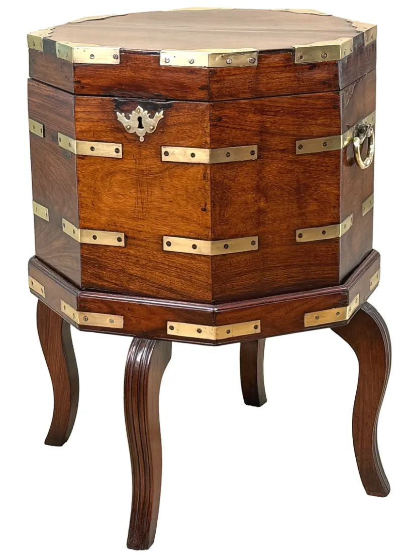 Outlet Pamono Antique Anglo Indian Georgian Padouk Cellarette, 1790