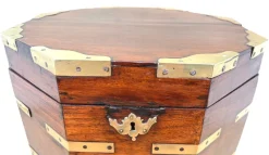 Outlet Pamono Antique Anglo Indian Georgian Padouk Cellarette, 1790