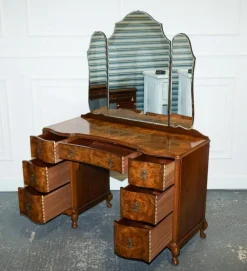 Hot Pamono Antique Art Deco Dressing Table in Walnut, 1920s