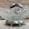 Hot Pamono Antique Art Deco French Cut Glass Fruit Bowl